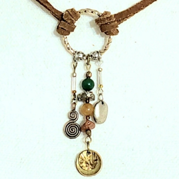 Semiprecious Stone Drop/Choker - Picture 2 of 7